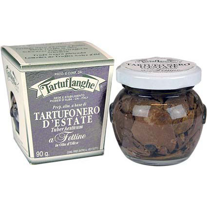 TARTUFLANGHE BLACK SUMMER TRUFFLE SLICES IN OIL