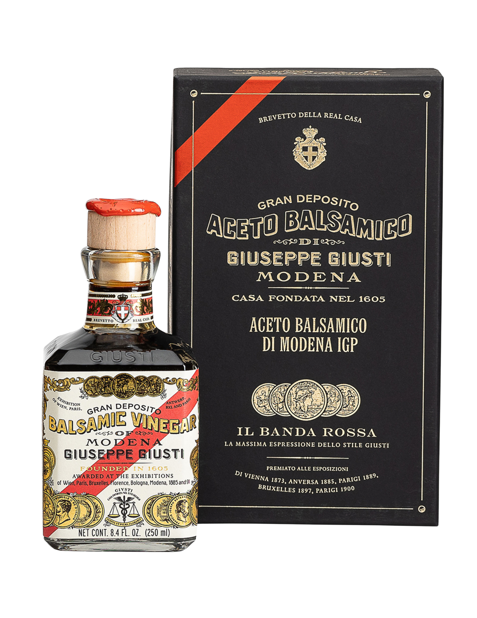50201 - Giusti Balsamico 5 Gold Medals Cubic - transparent bg